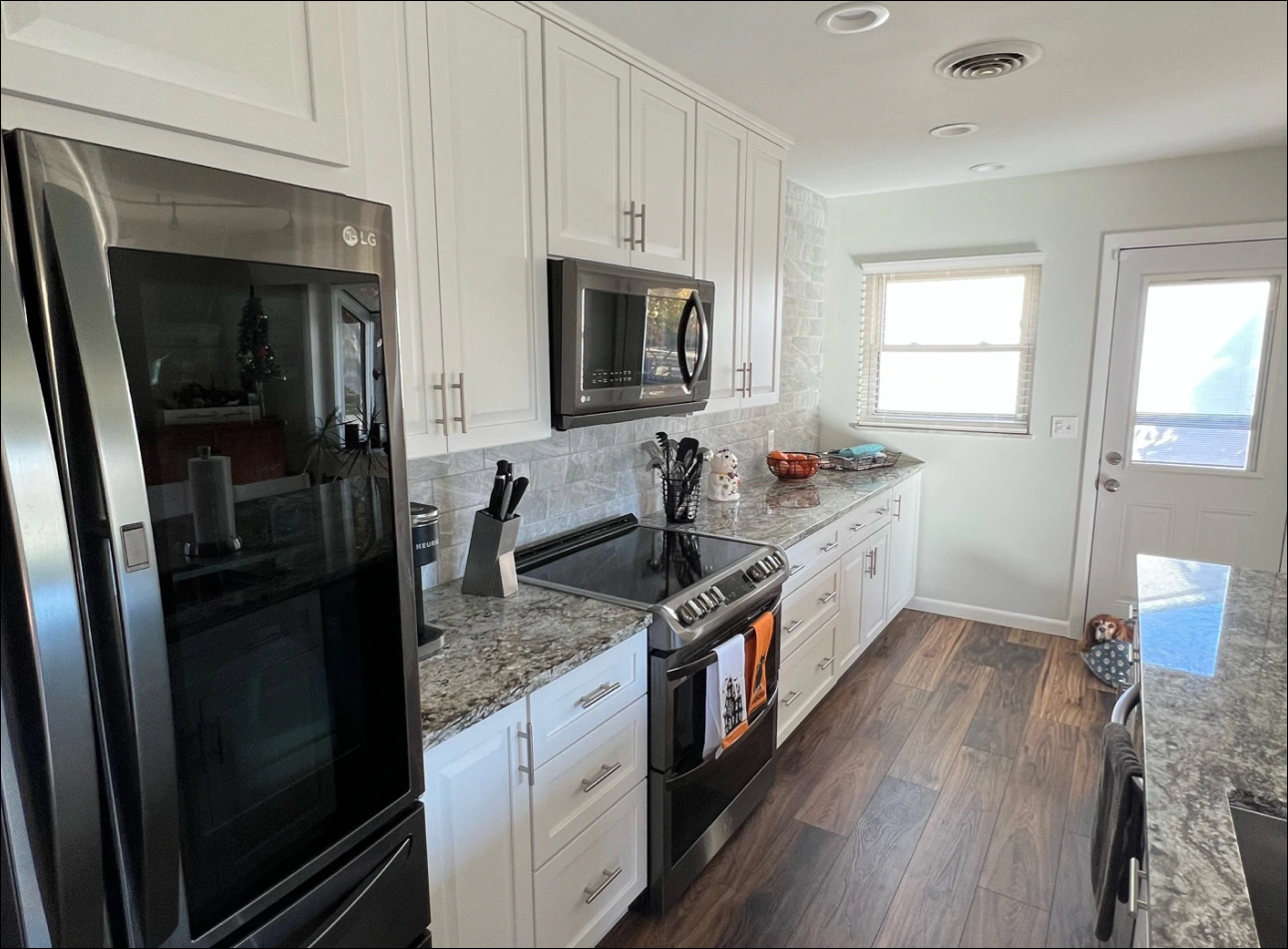 freshly renewed kitchen